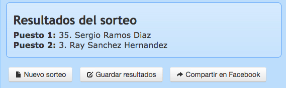 sorteo
