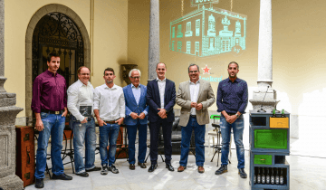De izda a dcha, Marcos León, Miguel Ramírez, Lartaun Pérez, Pablo Barbero, Ezequiel Pérez, Juan Dominguez y Felix Pérez.